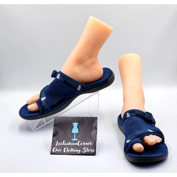 Merrell Women's Navy Blue District 3 Sandal Thong Sz 5 Flip-Flop Slip-On Sz 11 2 - Picture 1 of 16